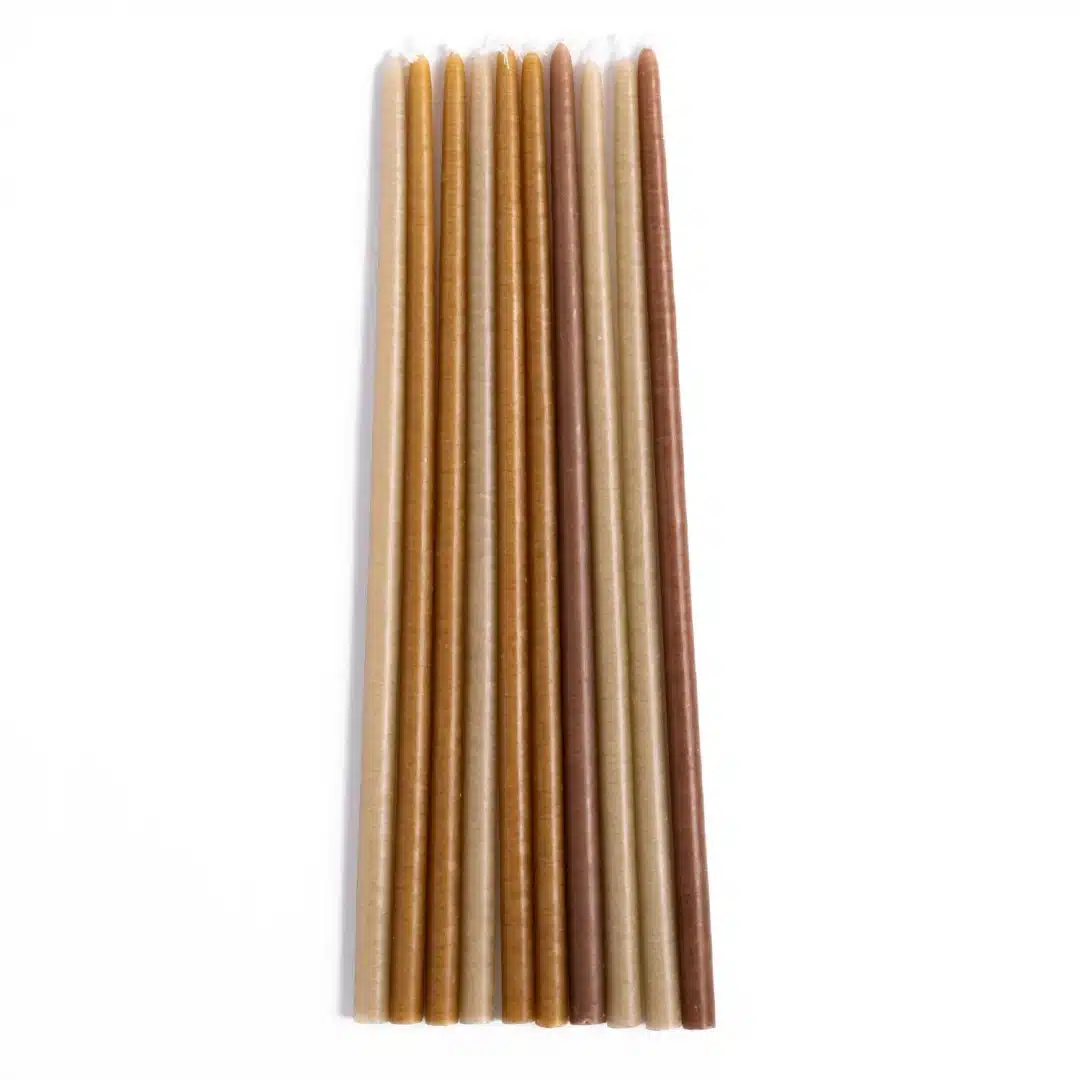 Set of 10 slim candles Nude - Image 2