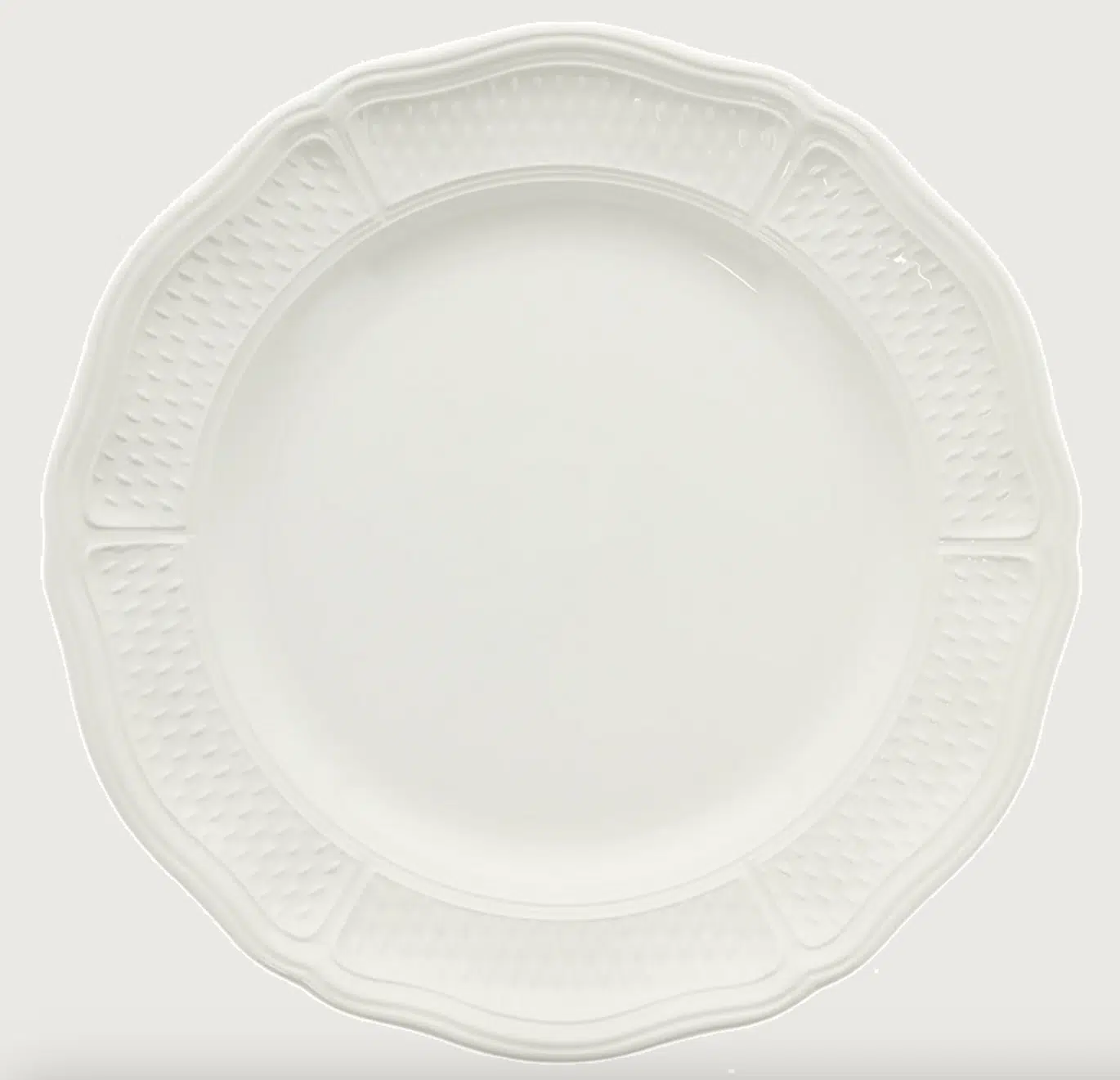 Set of 4 dinner plates - Pont aux Choux Blanc
