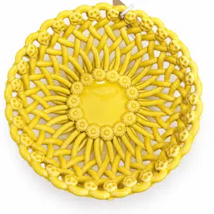 Iconic woven Basket Yellow Lemon