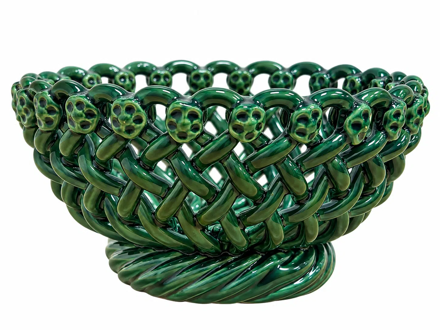 Iconic woven Basket olive green - Image 2